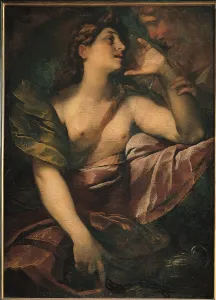 Young Men Prints: St Mary Magdalene Penitent and an Angel