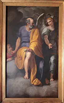 Evangelist Prints: St Matthew and the Angel, by Giovanni Ambrogio Figino