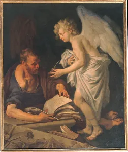 Indoors Prints: St Matthew and the Angel, by Manaigo Silvestro