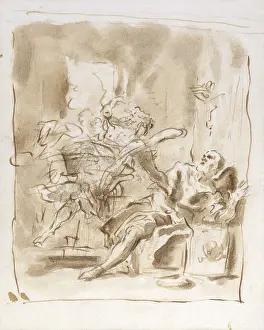 Watercolour Prints: St Peter Freed from Prison (San Pietro liberato dal carcere)