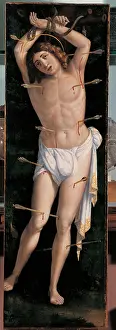 Sebastian Prints: St Sebastian, by workshop of Lorenzo the Elder Costa