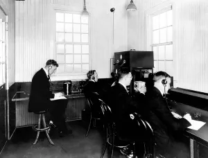 Broadcast Prints: The staff of KDKA broadcasting