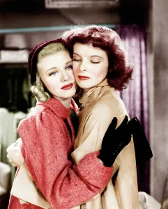 Black Gloves Prints: STAGE DOOR, from left: Ginger Rogers, Katharine Hepburn, 1937
