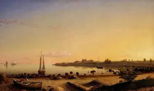 Coast Prints: STAGE FORT ACROSS GLOUCESTER HARBOR