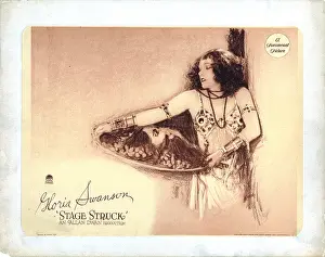 John The Baptist Prints: STAGE STRUCK, lobbycard, Gloria Swanson, 1925