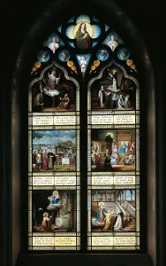 Miracle Prints: Stained glass windows with Stories of St Albert