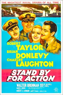Laughton Prints: STAND BY FOR ACTION, US poster