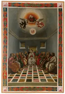 Miracle Prints: Standard (Crucifixion and The Descent of the Holy Spirit or The Pentecost)