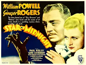 Title Card Prints: STAR OF MIDNIGHT, from left: William Powell, Ginger Rogers, 1935