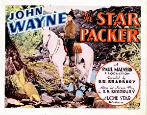 Wayne Prints: THE STAR PACKER, US poster, John Wayne, 1934