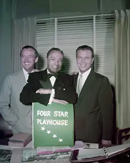 Television Prints: FOUR STAR PLAYHOUSE, from left: producers David Niven