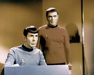 Cbk Tv Prints: STAR TREK, (from left): Leonard Nimoy, James Doohan, 1966-69