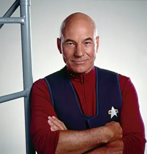 1990s Portraits Prints: STAR TREK: THE NEXT GENERATION, Patrick Stewart, 1987-94