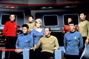 Posing Prints: STAR TREK, James Doohan, DeForest Kelley