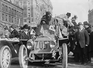 Activity Prints: The start of the 1908 New York to Paris Race in New York City