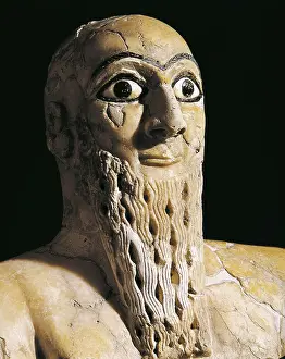 Mesopotamia Prints: Statue of Itur-Shamagen, King of Mari