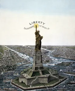 Advertisement Prints: Statue of Liberty. Bartholdi Statue of Liberty
