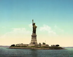 Torch Prints: Statue of Liberty, New York Harbor. photochrom, ca. 1905