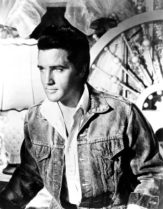 Denim Jacket Prints: STAY AWAY, JOE, Elvis Presley, 1968
