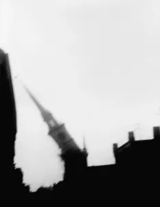 Steeples Prints: Steeple of the historic Old North Church in Boston toppling on August 31