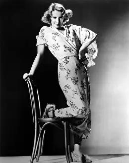 Dressing Gown Prints: STELLA DALLAS, Barbara Stanwyck (in a dressing gown by Omar Kiam), 1937