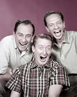 Knotts Prints: THE STEVE ALLEN PLYMOUTH SHOW, from left, Louis Nye, Tom Poston, Don Knotts, 1951-60