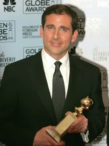 Images Dated 17th January 2006: Steve Carrell in the pressroom at The 63rd Annual Golden Globe Awards