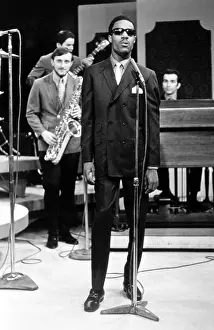 Blind Prints: STEVIE WONDER, 1967.. Courtesy: CSU Archives / Everett Collection
