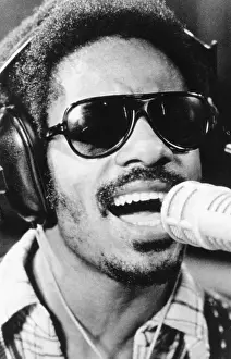 Afro Prints: STEVIE WONDER, 1974.. Courtesy: CSU Archives / Everett Collection