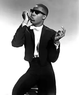 Sunglasses Prints: STEVIE WONDER, portrait, circa 1963