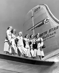 Stewardess Prints: Stewardesses of the Trans-Canada Air Lines North Star (1949)