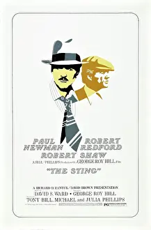 Necktie Prints: THE STING, from left: Robert Redford, Paul Newman, 1973