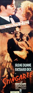 Images Dated 19th June 2013: STINGAREE, l-r: Richard Dix, Irene Dunne on insert poster, 1934