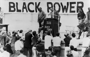 Stokely Prints: Stokely Carmichael speaking at the University of California at Berkeley