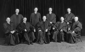 Legal Prints: Stone Court. United States Supreme Court group portrait