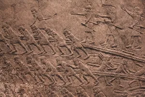 Iraqis Prints: Stone panel from the South-West Palace of Sennacherib (ca)