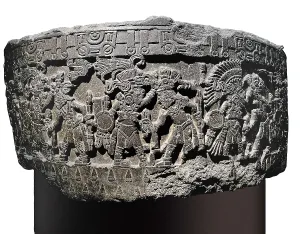 United Mexican States Prints: Stone of Tizoc (Temalacatl). 1325-1521