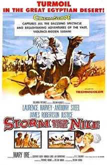Remake Prints: STORM OVER THE NILE, US poster art, 1955