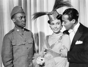 Robinson Prints: STORMY WEATHER, from left, Bill Robinson, Lena Horne, 1943