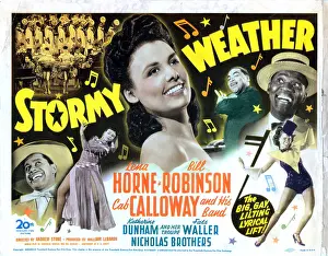 1943 Movies Prints: STORMY WEATHER, US poster, from left: Cab Calloway