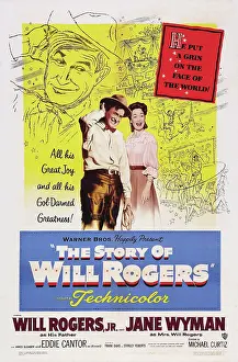 Images Dated 7th June 2014: THE STORY OF WILL ROGERS, from left: Will Rogers Jr. Jane Wyman, 1952