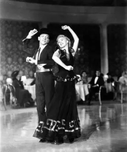 Spanish Dress Prints: THE STORY OF VERNON AND IRENE CASTLE, from left: Fred Astaire, Ginger Rogers, 1939