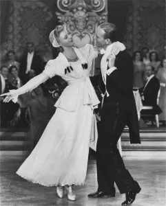 1910s Fashion Prints: THE STORY OF VERNON AND IRENE CASTLE, from left: Ginger Rogers, Fred Astaire, 1939