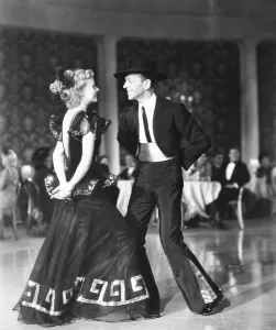 Spanish Dress Prints: THE STORY OF VERNON AND IRENE CASTLE, from left: Ginger Rogers, Fred Astaire, 1939