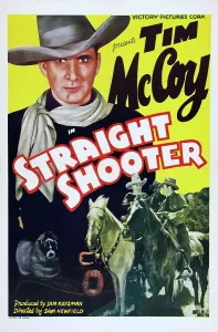 Gun Drawn Prints: STRAIGHT SHOOTER, US poster art, left: Tom McCoy, 1939