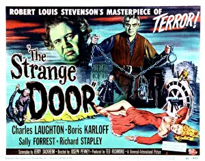 Boris Prints: THE STRANGE DOOR, Charles Laughton, Boris Karloff, Sally Forrest, 1951