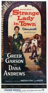 Images Dated 6th December 2013: STRANGE LADY IN TOWN, US poster, Greer Garson, 1955