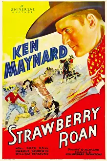 Images Dated 14th August 2009: STRAWBERRY ROAN, right: Ken Maynard, 1933