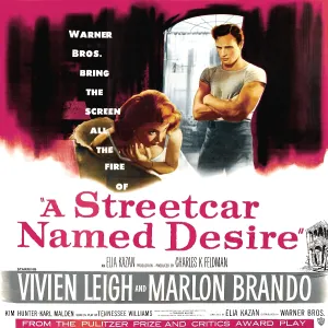 Window Prints: A STREETCAR NAMED DESIRE, from left: Vivien Leigh, Marlon Brando, 1951