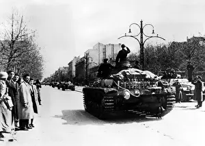 Tank Prints: The streets of Belgrade, Yugoslavia